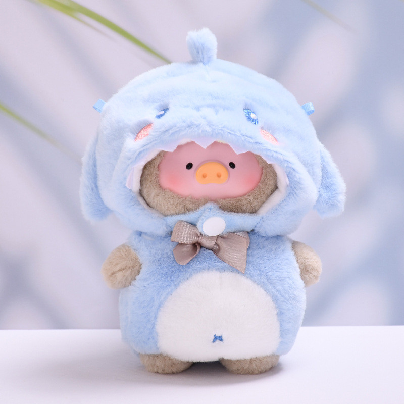 FYG [เสื้อผ้าเท่านั้น] สําหรับ 17 ซม.Lulu pig เสื้อผ้า shark transformation onesie retro teddy pig เสื้อผ้าเด็ก