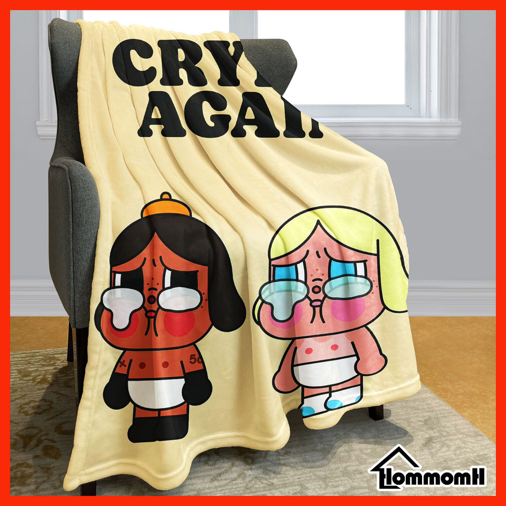 ผ้าห่มพกพามัลติฟังก์ชั่น ผ้าห่มร้องไห้ ลายการ์ตูน3.5ฟุต5ฟุตผ้าห่ม