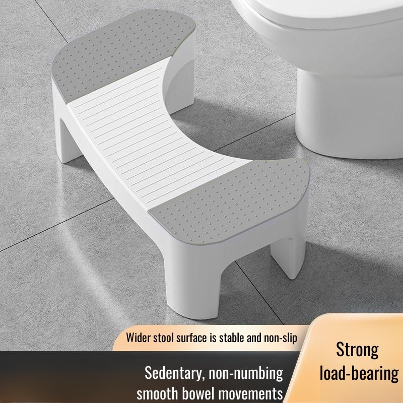 Toilet stool household thick non-slip toilet squat artifact adult footstool toilet stool pregnant wo