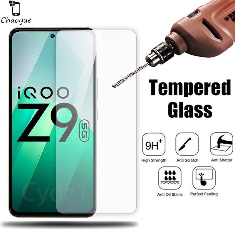 ฟิล์มกระจกนิรภัย กันรอยหน้าจอ สําหรับ VIVO iQOO Z9 Turbo Lite Z9x Z8 Z8x Z7 Z7x Z7s Z6 Pro Z6x Z5 Z5