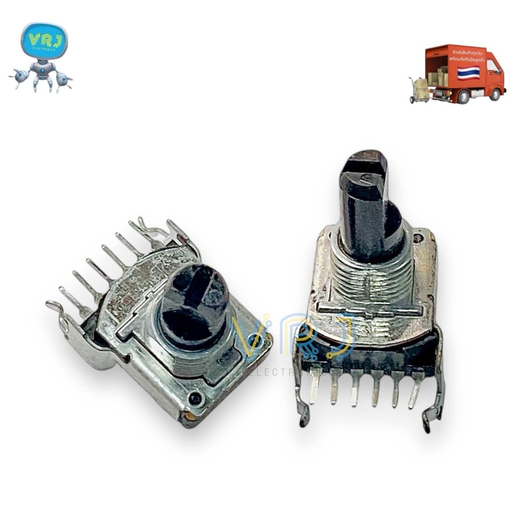 VR วอลลุ่ม 20K 50K -6ขาแกนผ่า 10mm ตัวเหลี่ยม(ราคาต่อ 1ชิ้น) มีสินค้าพร้อมส่งในไทย