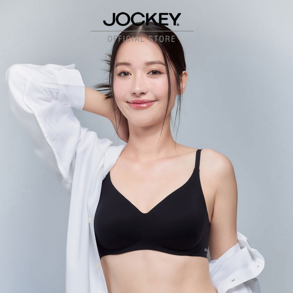 JOCKEY FOR HER ชุดชั้นในผู้หญิง 360FIT DEEP V รุ่น KH 360FITNWP02 สีดำ