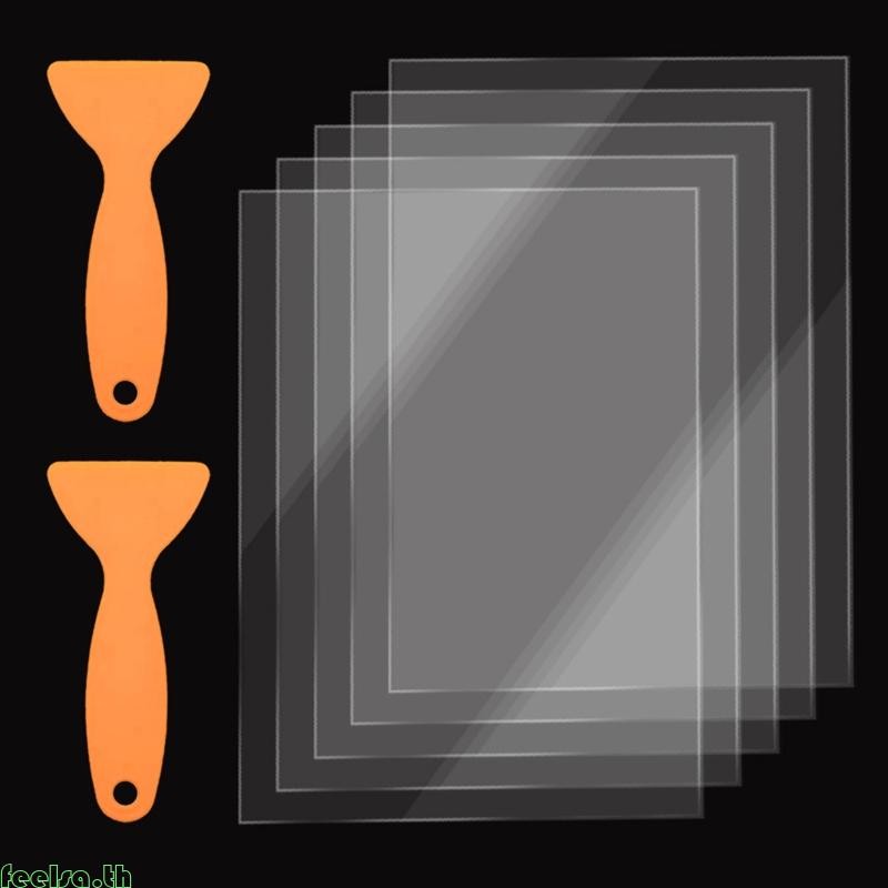 Feela 5 แพ็ค FEP Release Film 200 x 140 มม.SLA LCD FEP แผ่นฟิล์มสําหรับ Photon เรซิ่น 3D