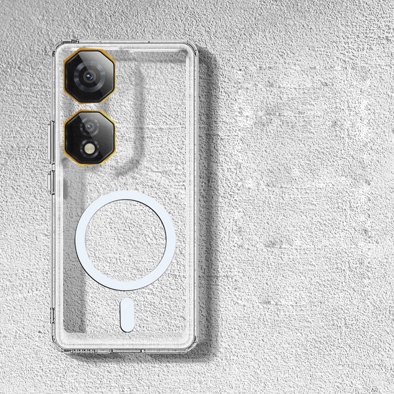 ปลอกสําหรับ ZTE nubia Neo 2 สีดําโปร่งใส Clear Soft TPU ฝาหลังพร้อมสติกเกอร์แม่เหล็ก