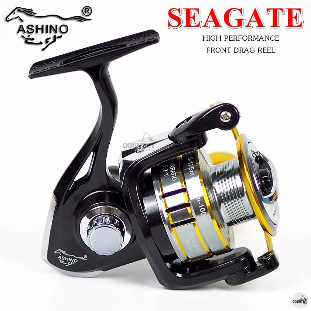 รอกตกปลา ASHINO SEAGATE อาชิโน่ ซีเกท น็อปแต่งสุดเท่ส์ ใช้งานลื่นๆ - รูปที่ 4