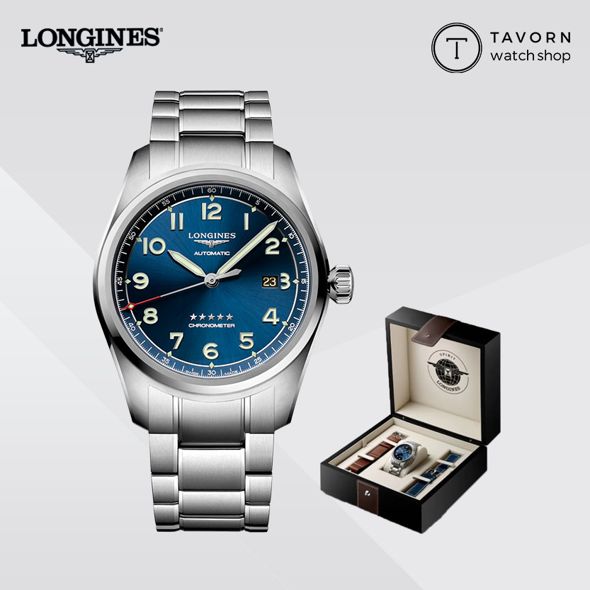 มือสอง 99 ใหม่ นาฬิกา Longines Spirit Prestige Edition 42mm รุ่น L3.811.4.93.9