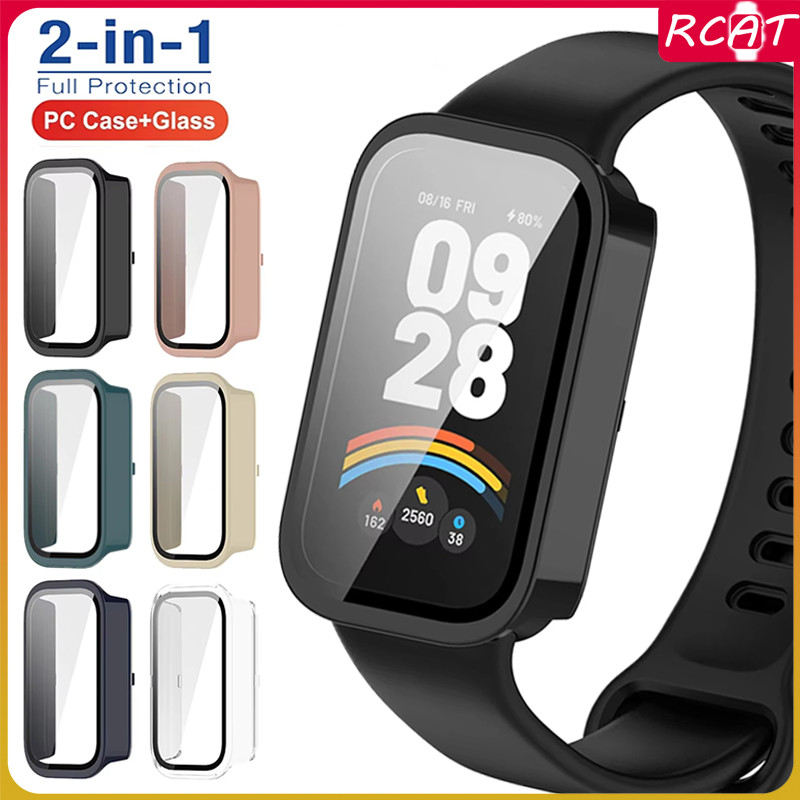 Hard PC Case สำหรับ for Xiaomi Smart Mi Band 9 Active Screen Protector ฝาครอบกันชนสำหรับ for Smartwatch Redmi Band 3