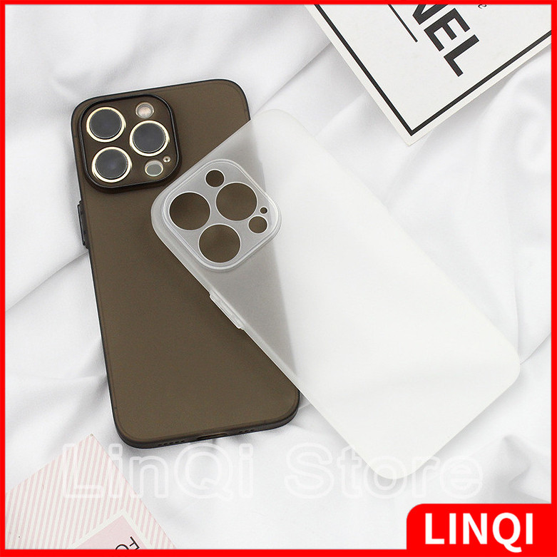 ถุงลมนิรภัย Matte Thin PP เคสโทรศัพท์สําหรับ iPhone 13 12 11 Pro Max X XR XS Max