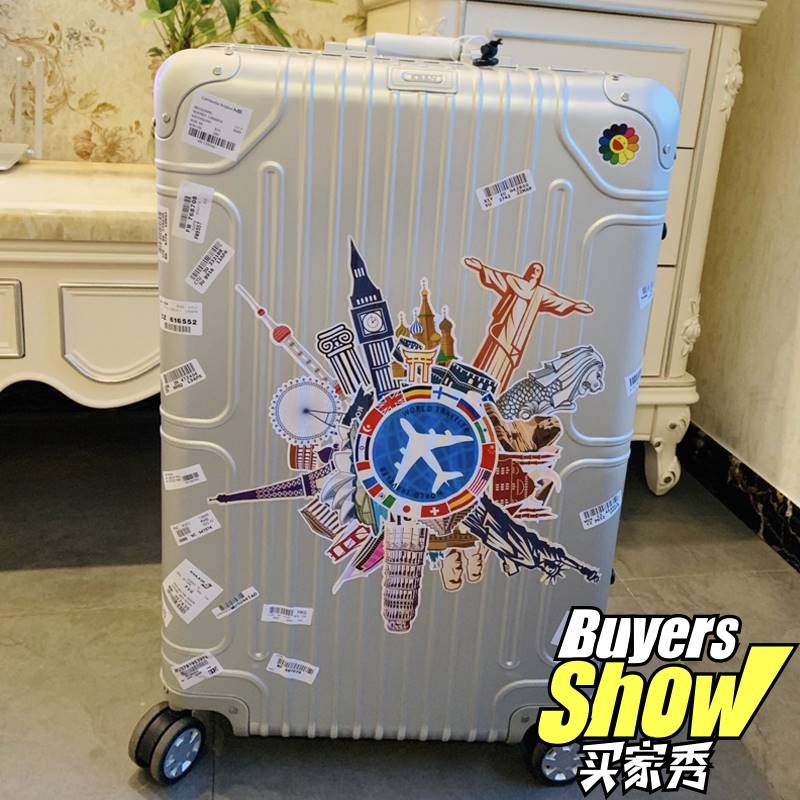 Beiguang Street Wear สติ๊กเกอร์ติดกระเป๋าเดินทางเหมาะสําหรับ Samrelli Rimowa Trolley Case สติ๊กเกอร์