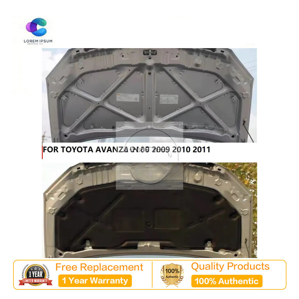 GG + bochang ฝาครอบฉนวนกันความร้อนฝากระโปรงรถสําหรับ Toyota AVANZA 2008 2009 2010 2011 ฝาครอบเครื่องยนต์ด้านหน้า h