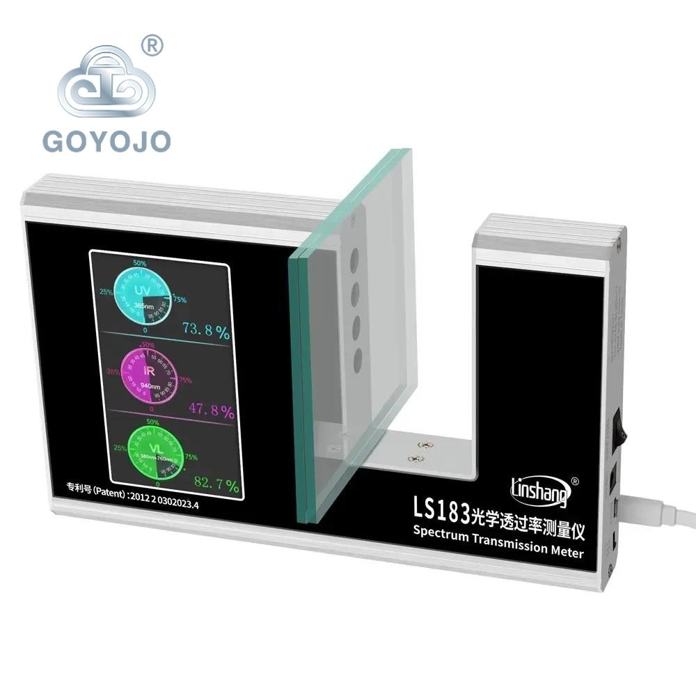 Ls183 940 IR 365 UV 380-760nm VL Spectrum Transmission Meter สําหรับฟิล์มทดสอบ Glass Window Tint