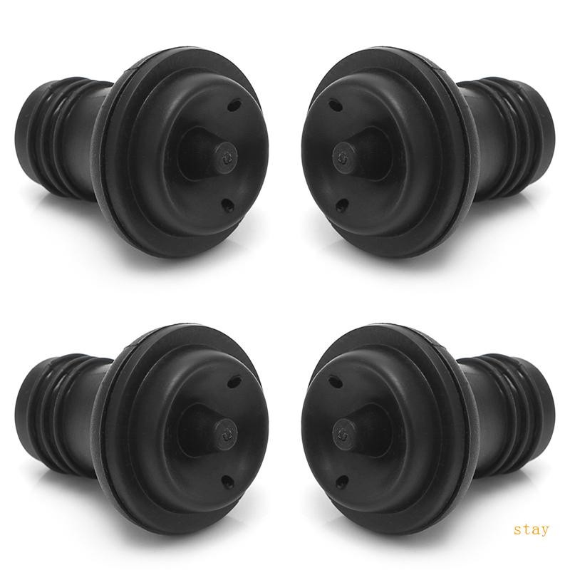 Stay 4 ชิ้นยางดูดสูญญากาศขวด Stopper สูญญากาศไวน์ปั๊ม Preserver Stoppers