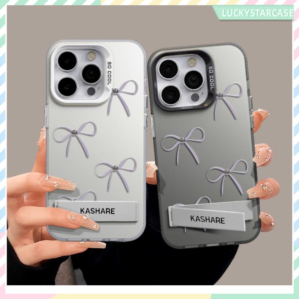 สําหรับ เคสไอโฟน11 รูปแบบโบว์ ซิลิโคนเกรดสูง เคสโทรศัพท์ For iPhone 11 13 15 12 14 16 Pro Max 7 8Plus XR X XS Max SE เคส