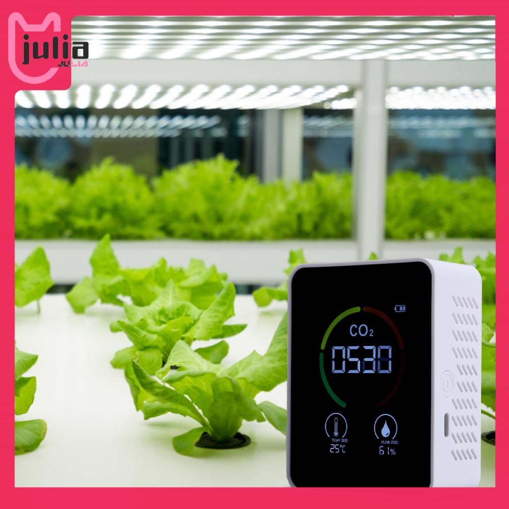 [Julia1.th] 3 in 1 Digital CO2 Meter เครื่องวัดอุณหภูมิความชื้นคุณภาพอากาศ