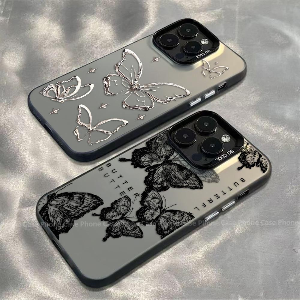 IMD เคสFor Samsung A06 A15 A16 A22 A26 A05S A35 A36 A56 A54 A07 A17 A55 5G กันกระแทก แนวโน้มเคสเคสโทรศัพท์ PC ผีเสื้อ