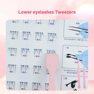แหนบขนตาล่าง พิเศษสำหรับขนตาล่าง สเตนเลส ดีไซน์หัวแบน ปลอดภัย ไม่ทิ่มตา