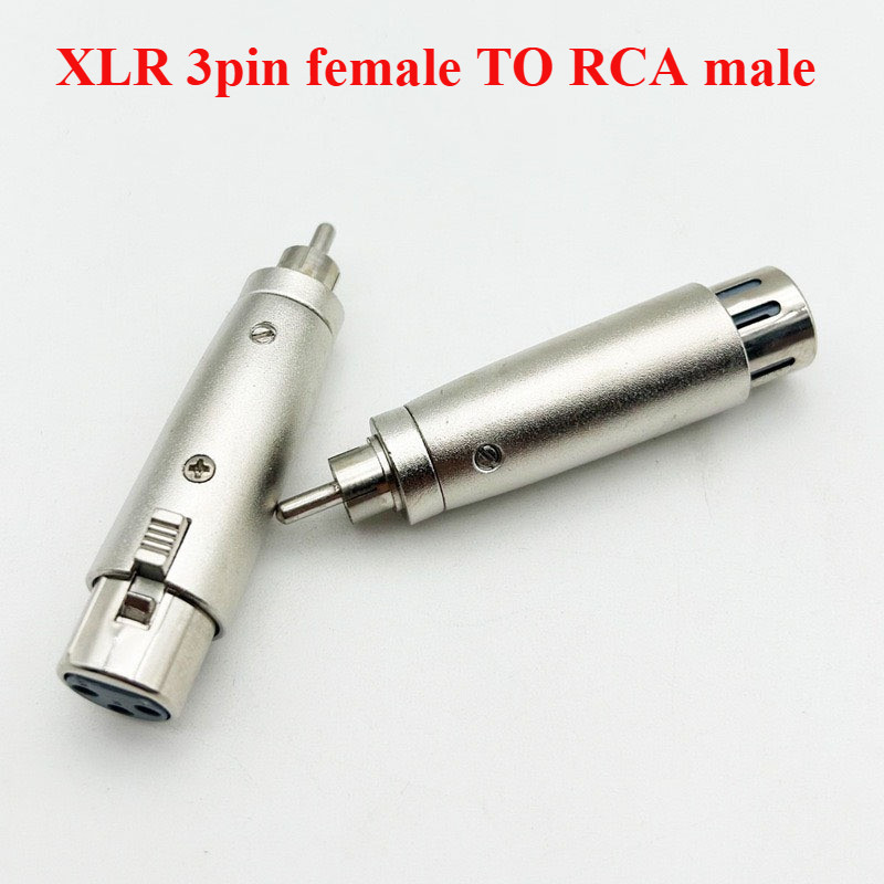 ข้อต่อแปลง XLR Canon Jack 3 Pin ตัวเมีย to RCA, XLR 3 Pin female แจ็คต่อเครื่องเสียง แปลงเป็นแจ็ค RC