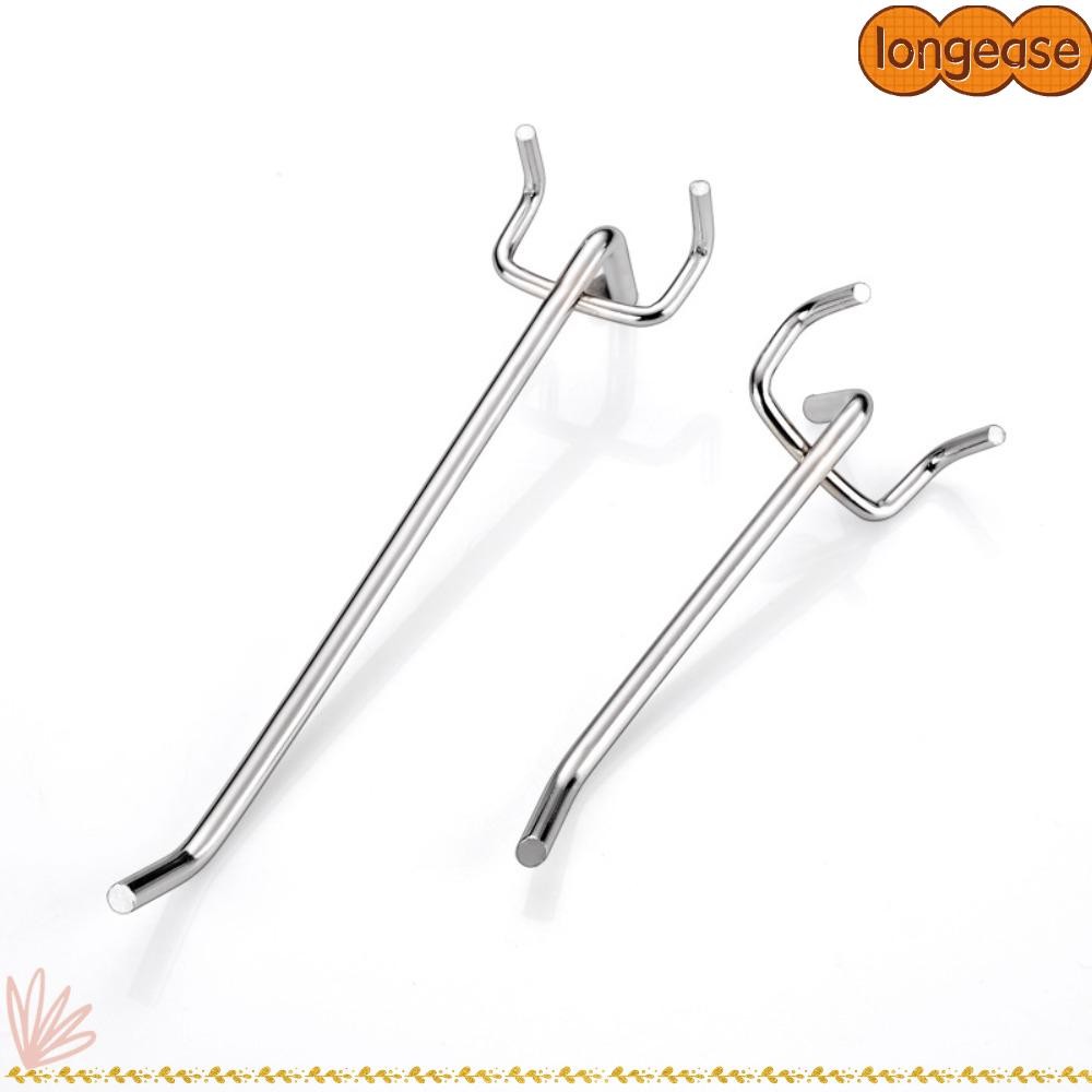 LONGE 10 ชิ้น Pegboard ตะขอตาข่ายสินค้าชั้นวางแผงขายปลีก Shop Peg
