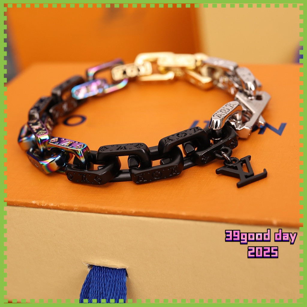 [L-home] สร้อยข้อมือโซ่ไม้ไผ่เปลี่ยนสีได้ 21 ซม. ชาย / 55071