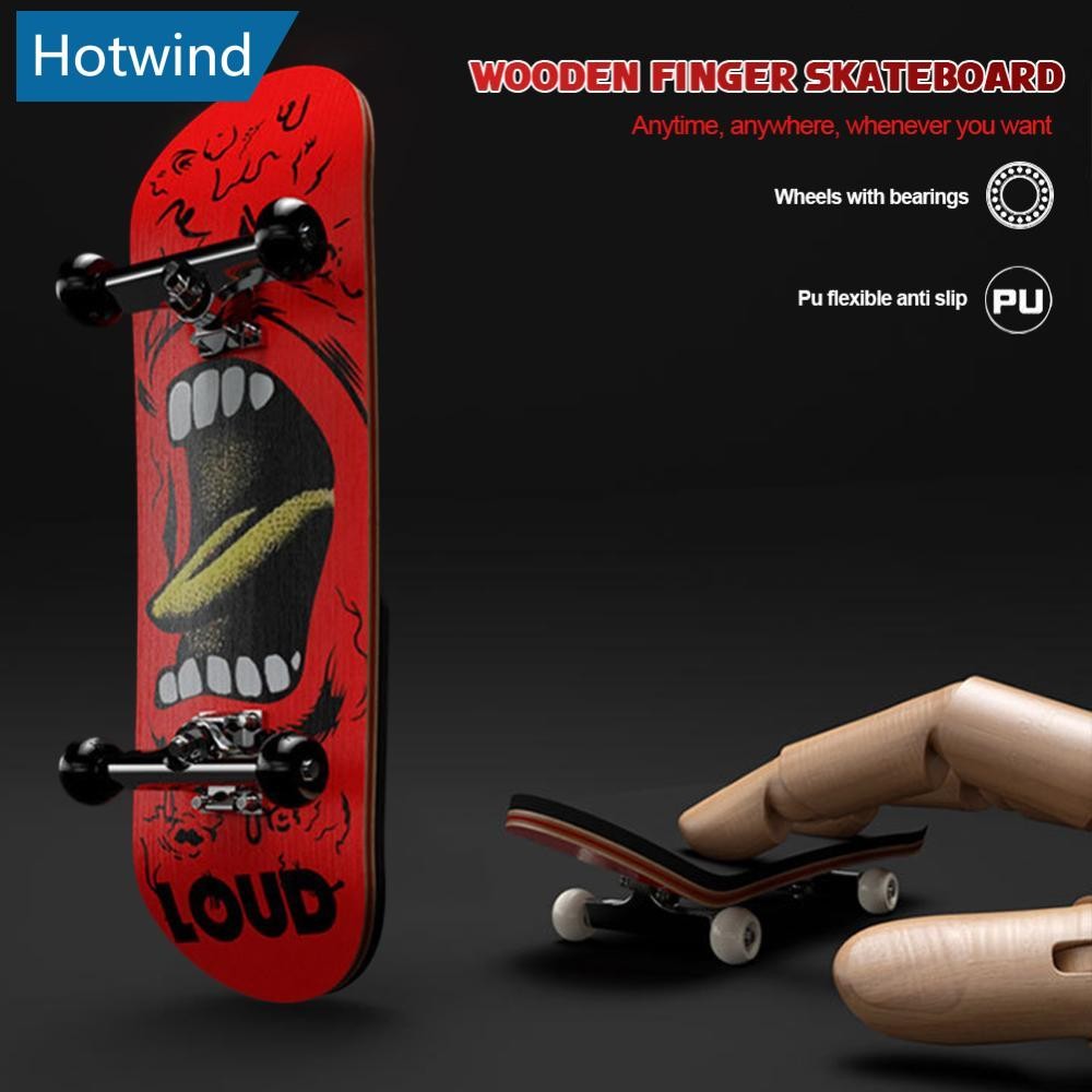 HW ไม้ Fingerboard Fingerboard ชุดนิ้วมือสกู๊ตเตอร์ Finger Skate Board Maple ไม้ Professional Mini สเก็ตบอร์ดของเล่นเด็ก G3I5