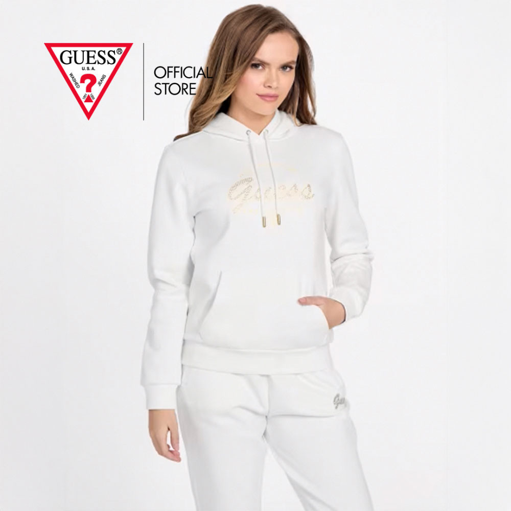 GUESS สเว็ตเตอร์&ฮู้ดดี้ รุ่น Q4RQ17KB170 สีขาว