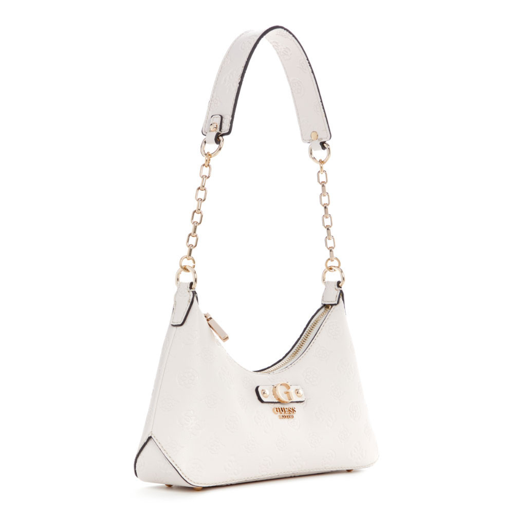 GUESS กระเป๋า รุ่น PD952918 GERTY TOP ZIP SHOULDER BAG สีขาว