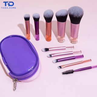 ชุดแปรงแต่งหน้าขนาดเล็ก 10 ใหม่พร้อมถุงแปรงแปรงแปรงแปรงอายแช…