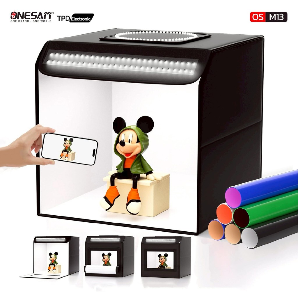 กล่องไฟ LED ONESAM รุ่น OS-m13 30cm Portable upgrade Light Box ของแท้ 100% รับประกัน 1 ปี