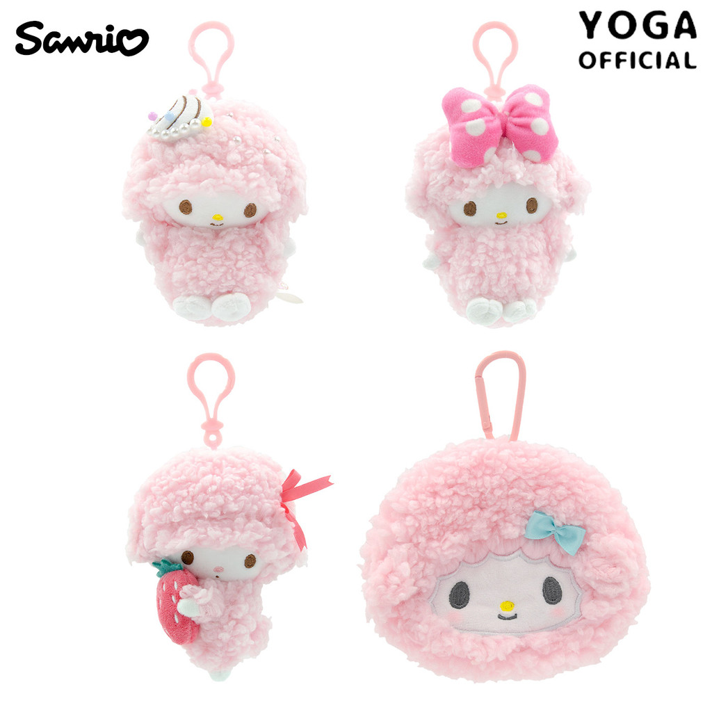 Sanrio เปียโนตุ๊กตาพวงกุญแจน่ารัก Lamb Plushie จี้การ์ตูนตุ๊กตาของขวัญวันเกิดเด็ก