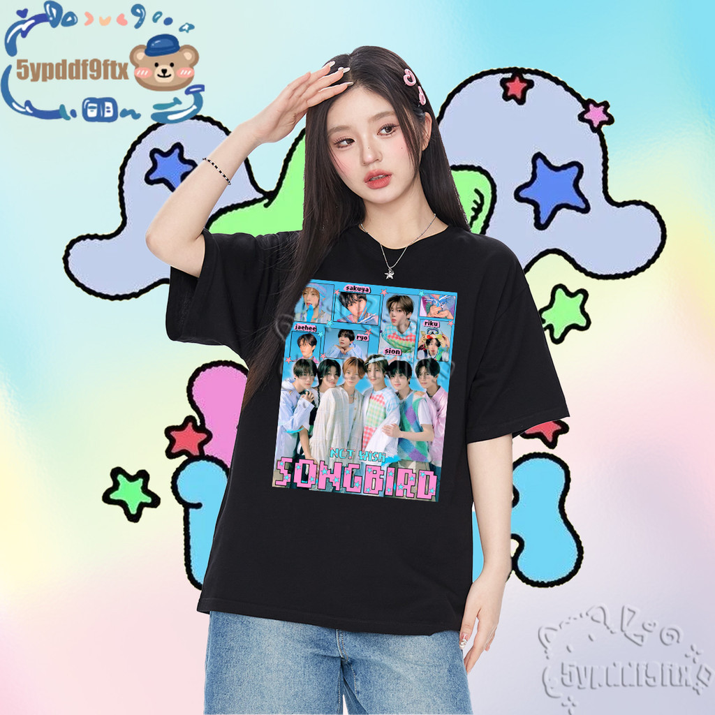 แฟชั่น การพิมพ์ เสื้อยืด 💛NCT Wish💚 TSHIRT Bangkok Concert Tshirt Poster Printed Unisex Tshirt S-5XL