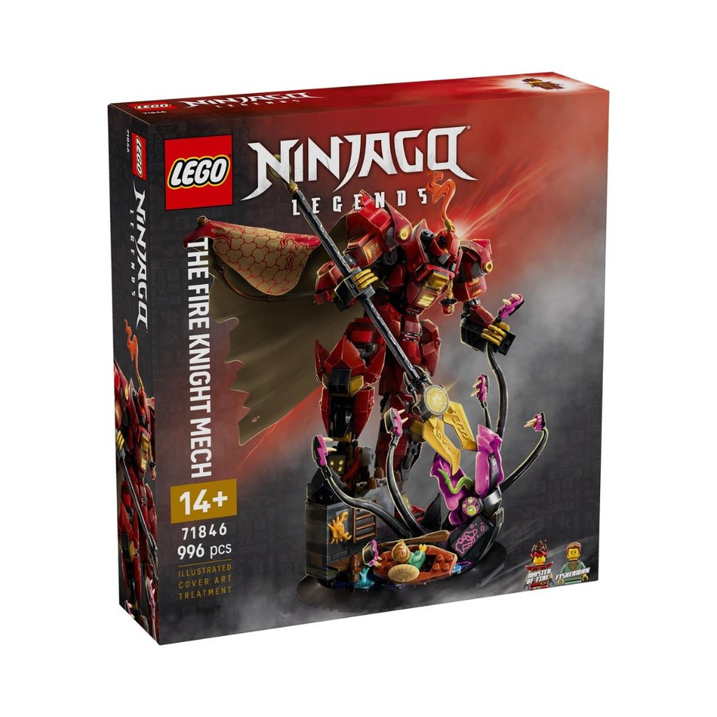 LEGO 71846 NINJAGO The Fire Knight Mech Building ชุดของเล่น (996 ชิ้น)