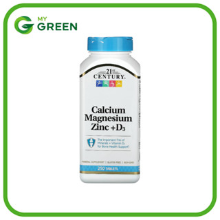 21st Century, Calcium Magnesium Zinc + D3, 250 Tablets