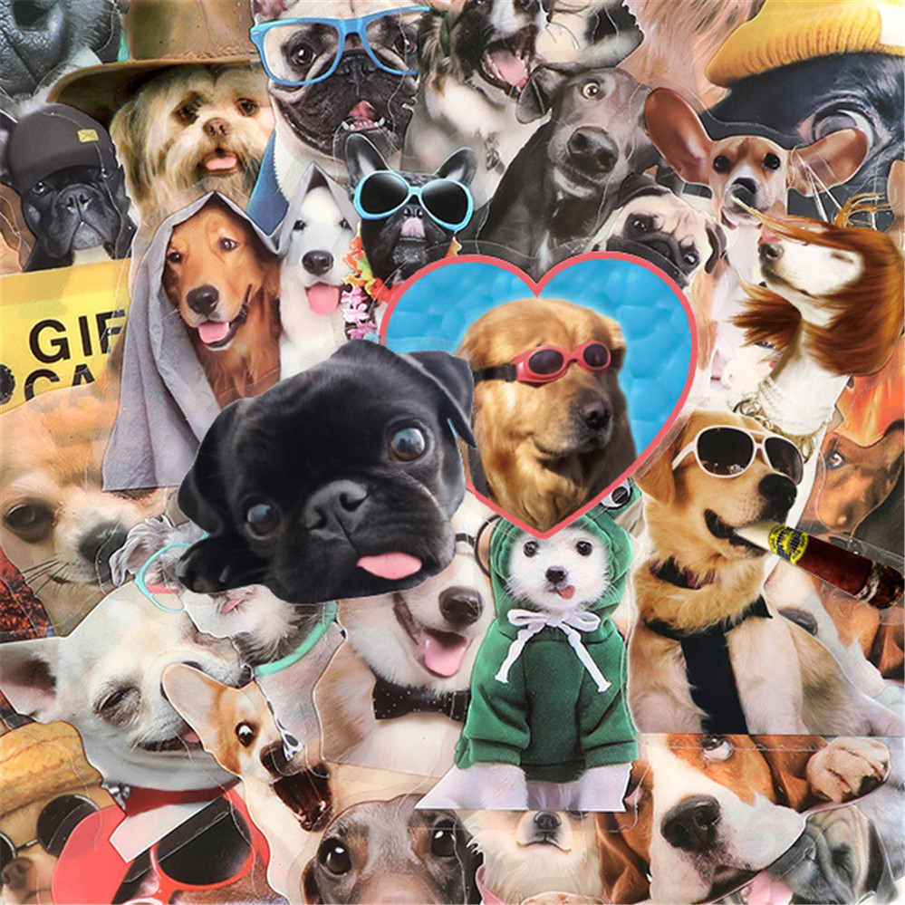 ❉ สติ๊กเกอร์สะสมดัชชุน ❉ 50 ชิ้น/เซ็ตน่ารักสัตว์เลี้ยงสุนัข DIY แฟชั่นกันน้ํา Doodle Decals สติกเกอร์(5 รูปแบบ)