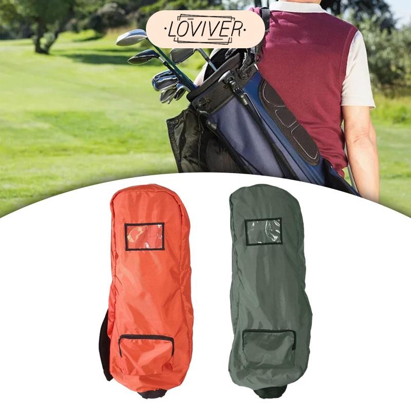 ถุงกอล์ฟ Rain Cover Rain Coat Golfer Gift กระเป๋ากันฝุ่น Protector Sleeve Rain Protection Cover for 