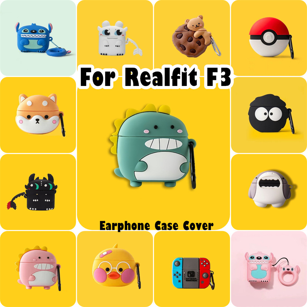 READY STOCK!นําไปใช้กับ Realfit F3 เคส Case เคสหูฟัง การ์ตูนสร้างสรรค์ ซิลิโคนนุ่ม เคส เคสหูฟัง NO.1