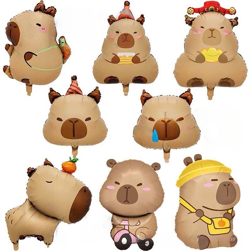 ใหม่ คาปิบาระ อลูมิเนียมฟอยล์บอลลูนธีมพรรคตกแต่ง คาปิบาลา บอลลูน