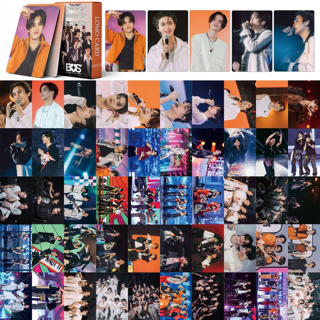 30-124pcs BUS Photocards Because of You I Shine Laser Hologram Lomo Card marckris copper AA phutatchai khunpol heart peemwasu alan nex thai jung Sticker Holographic Postcards
