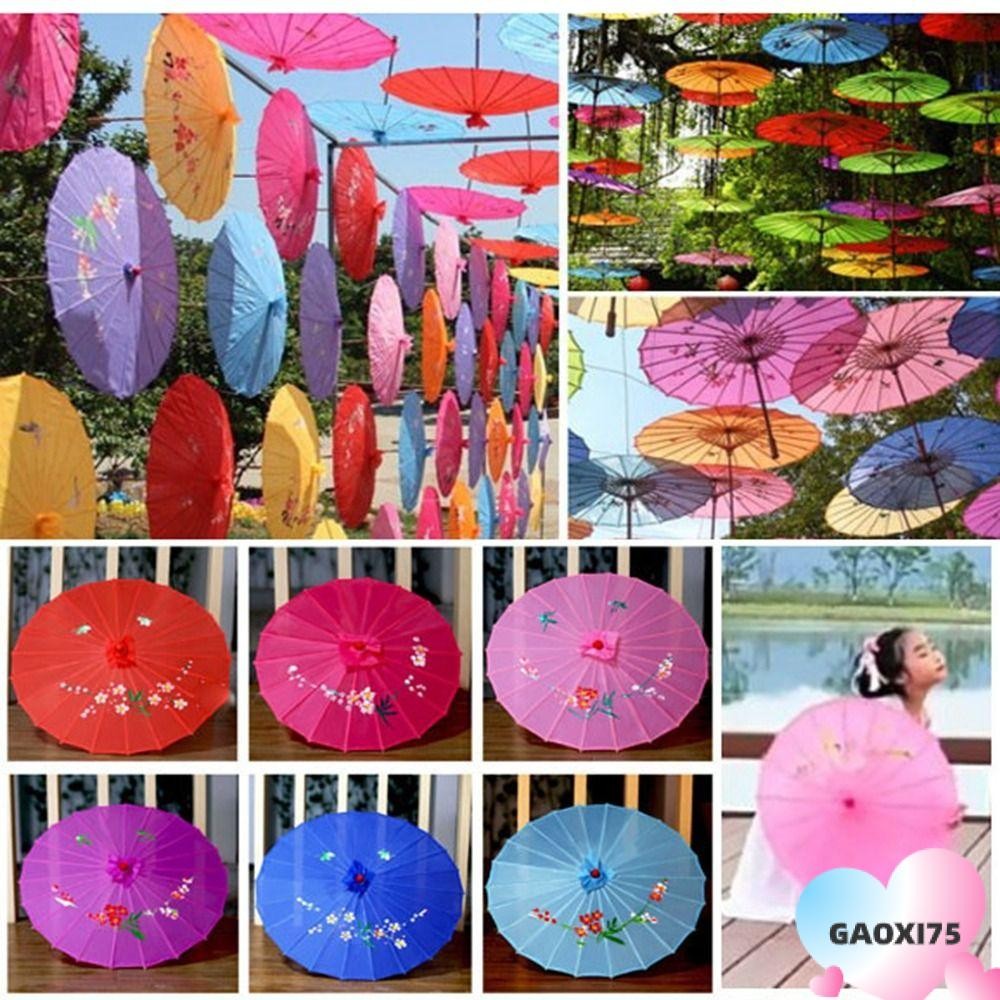 กาซี75 ร่มกระดาษน้ํามัน, ร่มตกแต่งเด็กสไตล์จีนโบราณ 10 สี, ตกแต่งร่มประสิทธิภาพการเต้นรํา