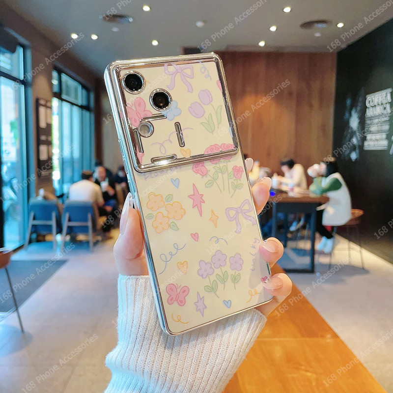 เคส Vivo V40 V30 V29 5G เคส Vivo V40 V30 Pro เคสน่ารักสุนัขผีเสื้อดอกไม้คันธนูกันกระแทกโทรศัพท์เคสพร้อมตัวป้องกันกล้องนุ่มชุบโทรศัพท์สําหรับเด็กผู้หญิงนักเรียนผู้หญิง ราคา ถูกที่สุด ดีลบีเคเค แกลเลอรีภาพที่ 5