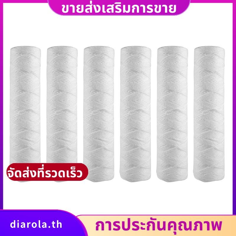 10 Micrometry String Wound Sediment Water Filter ,6 แพ็ค,การกรองตะกอนทั้งบ้าน,Universal diarolath