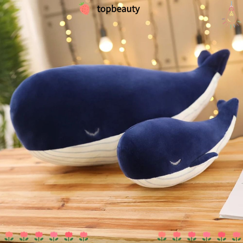 ท็อปบิวตี้ ฉลามปลาวาฬสีฟ้า,25เซนติเมตร/45เซนติเมตรสัตว์ทะเลของเล่นตุ๊กตา,การ์ตูนฉลามขาวที่ดีตุ๊กตาหมอนโยนตุ๊กตาตุ๊กตาจําลองของขวัญวัน