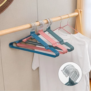 YTL ไม้แขวนเสื้อผ้า ไม้แขวนเสื้อสแตนเลสหุ้มยางกันลื่น ขนาด40cm*20cm