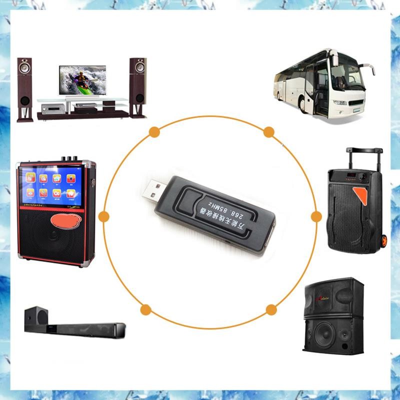 [ ] Uhf Usb ไมโครโฟนไร้สาย 3.5 มม. ไมโครโฟนแบบใช้มือถือพร้อมตัวรับสัญญาณสําหรับคาราโอเกะพูดลําโพง V20 - รูปที่ 3