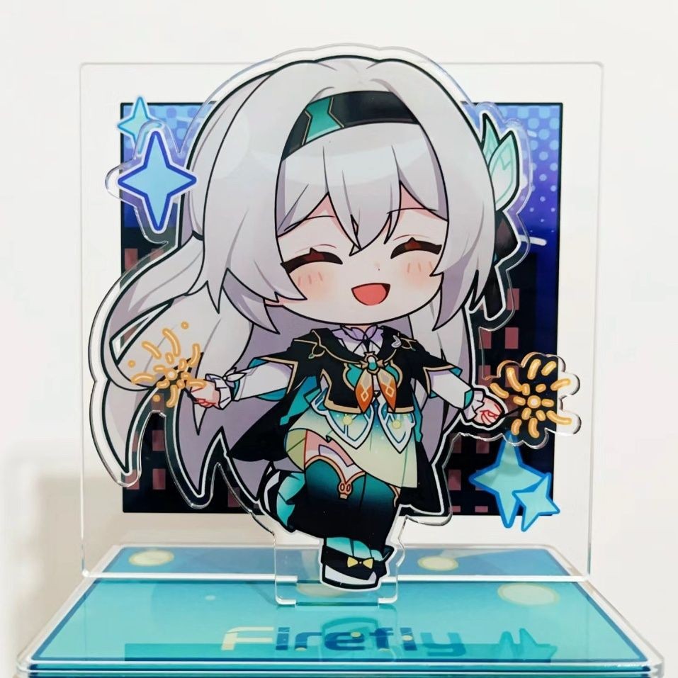 Honkai: Star Rail Firefly ขาตั้งอะคริลิคขนาดเล็ก Original น่ารักเดสก์ท็อปเครื่องประดับ Standees