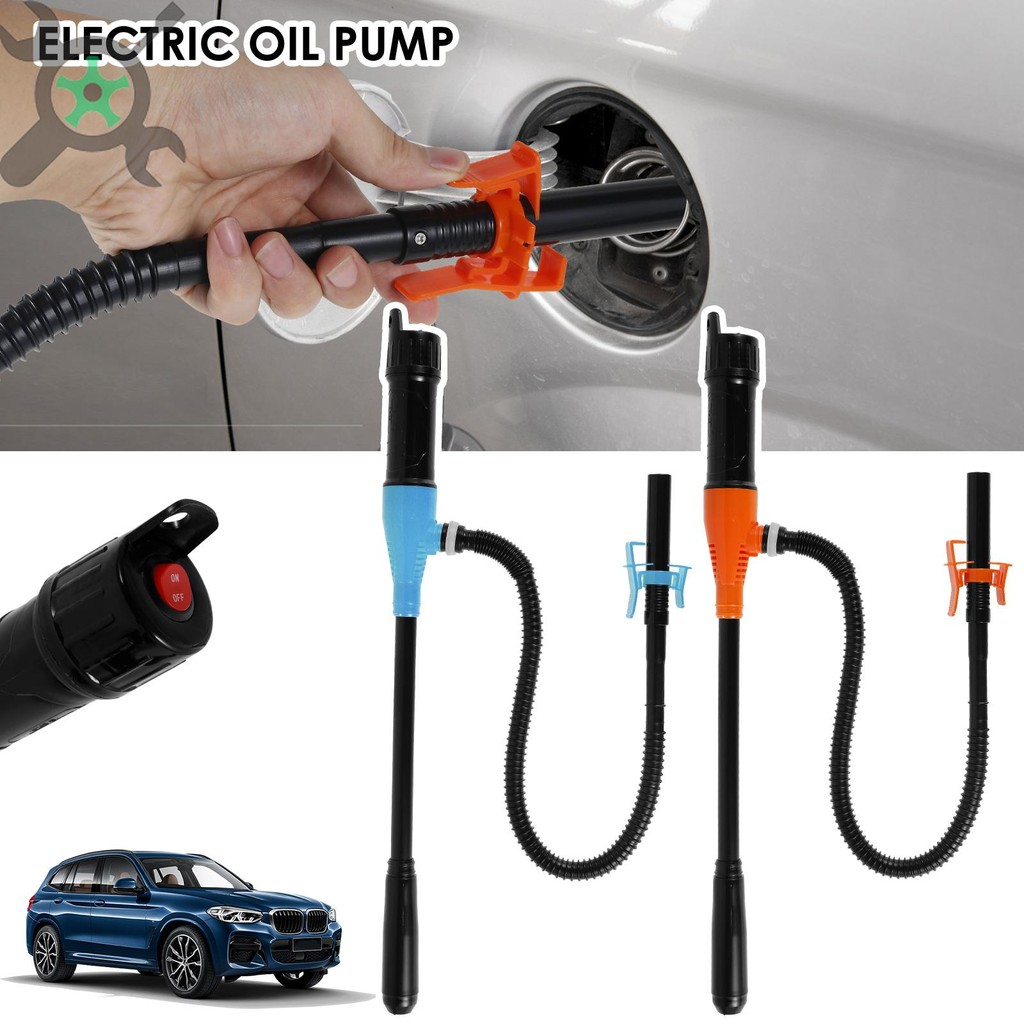 เครื่องปั๊มน้ํามันดีเซลไฟฟ้า สําหรับน้ํามันเบนซิน ปั๊มถ่ายน้ำมันของเหลว ปั๊มน้ำขับเคลื่อนไฟฟ้ากลางแจ้งรถยนต์ยานพาหนะเชื้อเพลิงก๊าซโอนปั๊มดูดของเหลวโอนน ปั๊มแบตเตอรี่ดําเนินการไฟฟ้า