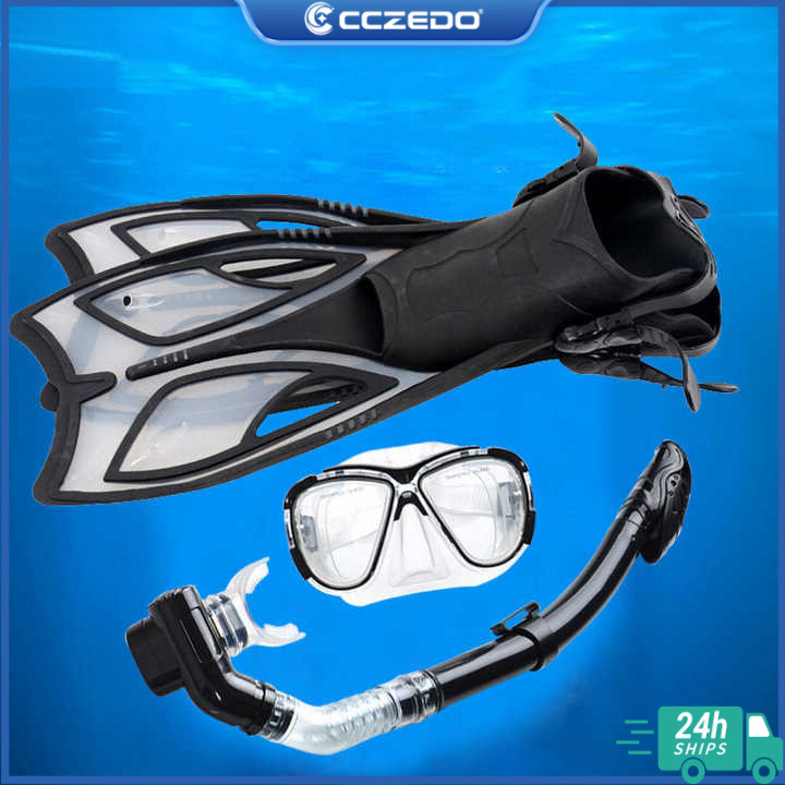 อุปกรณ์ดำน้ำครบเซ็ต รวมแว่นตาและหลอดหายใจจากซีซีซีโด้