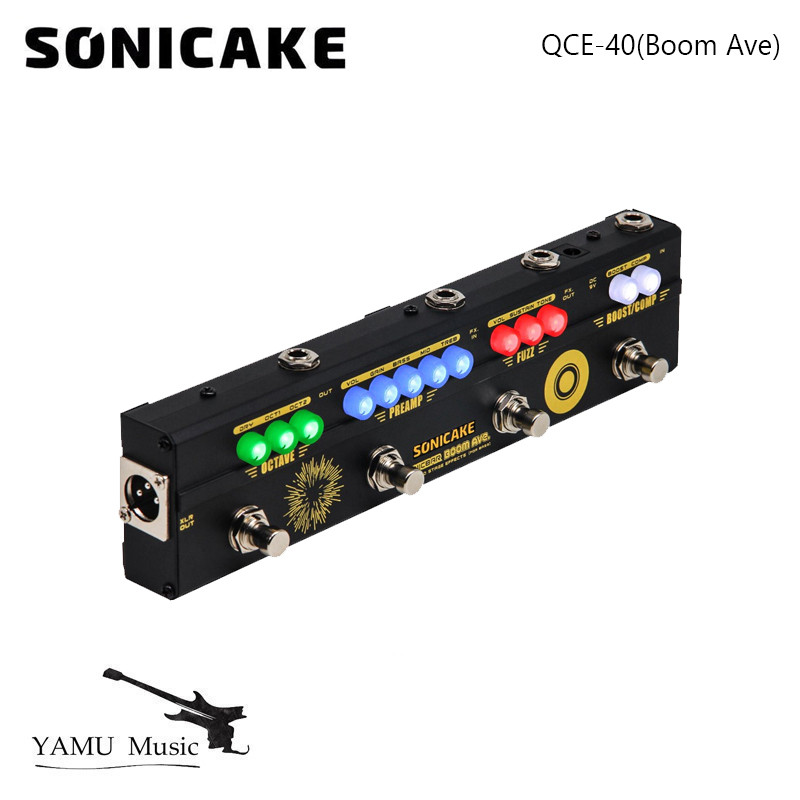 Sonicake Boom Ave Bass Effects Pedals Multi Effect Preamp Compressor Boost Fuzz Octave Multi Effects
