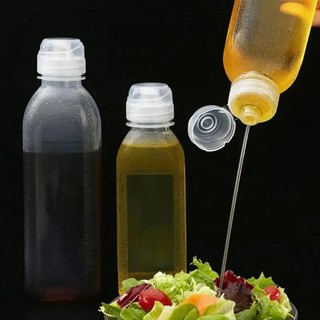 300/500ML Kitchen Squeeze Oil Bottle Dispenser/Wide Mouth Ketchup Jam Salad Seasoning Filled Bottles