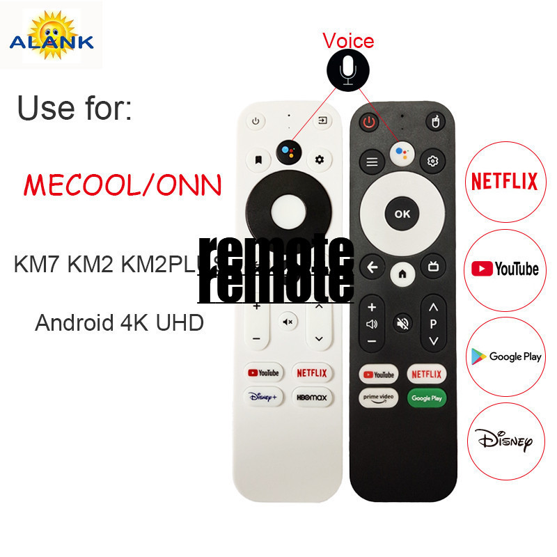 รีโมทคอนโทรล-เหมาะสําหรับ MECOOL/ONN พร้อมเสียง เข้ากันได้กับ TV98, KM7 KM2 KM2PLUS