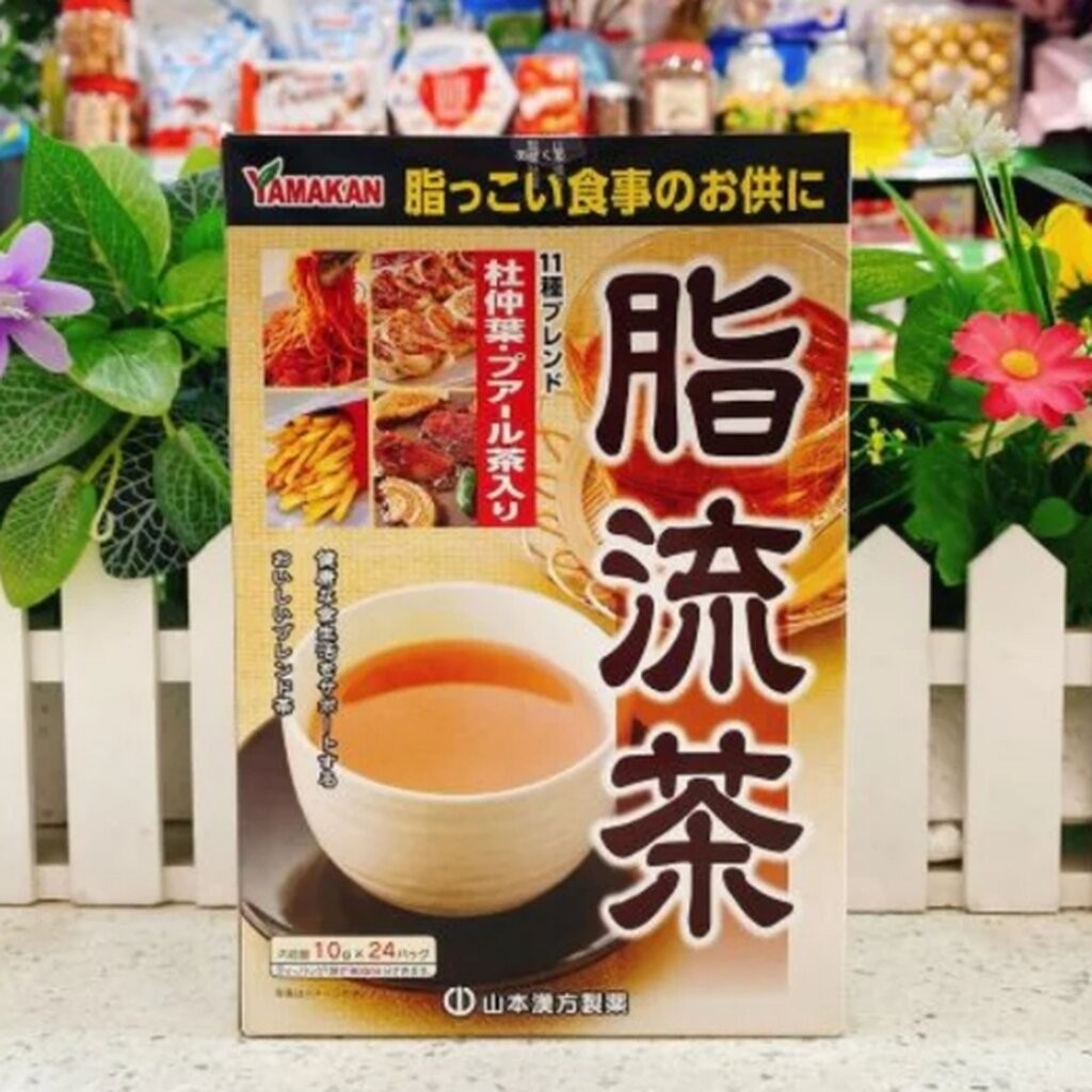 Yamakan Fat Flow Tea ชาลดไขมัน ชาล้างไขมัน 10g 1 กล่องบรรจุ 24ซอง